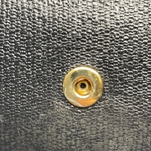 YSL Y Line Compact Wallet  Wallet - Black w/ Gold - Preowned - Picture 7 of 11